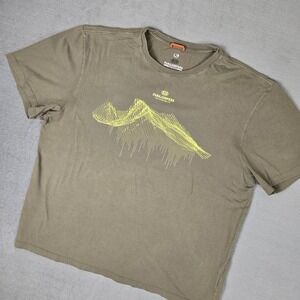 Parajumpers T-shirt Mens Size‎ XL Olive Green Cotton Graphic Tee PJS Outdoor